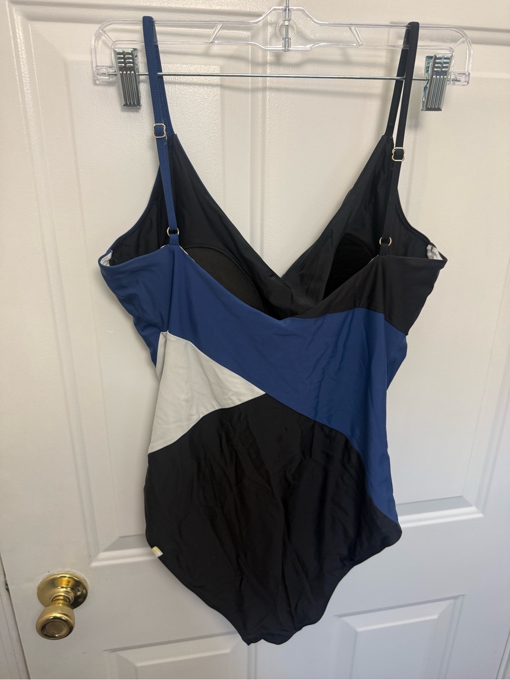 Summersalt Black Blue Colorblock One Piece Swimsuit Size 14 GUC Beach Summer - Picture 7 of 7